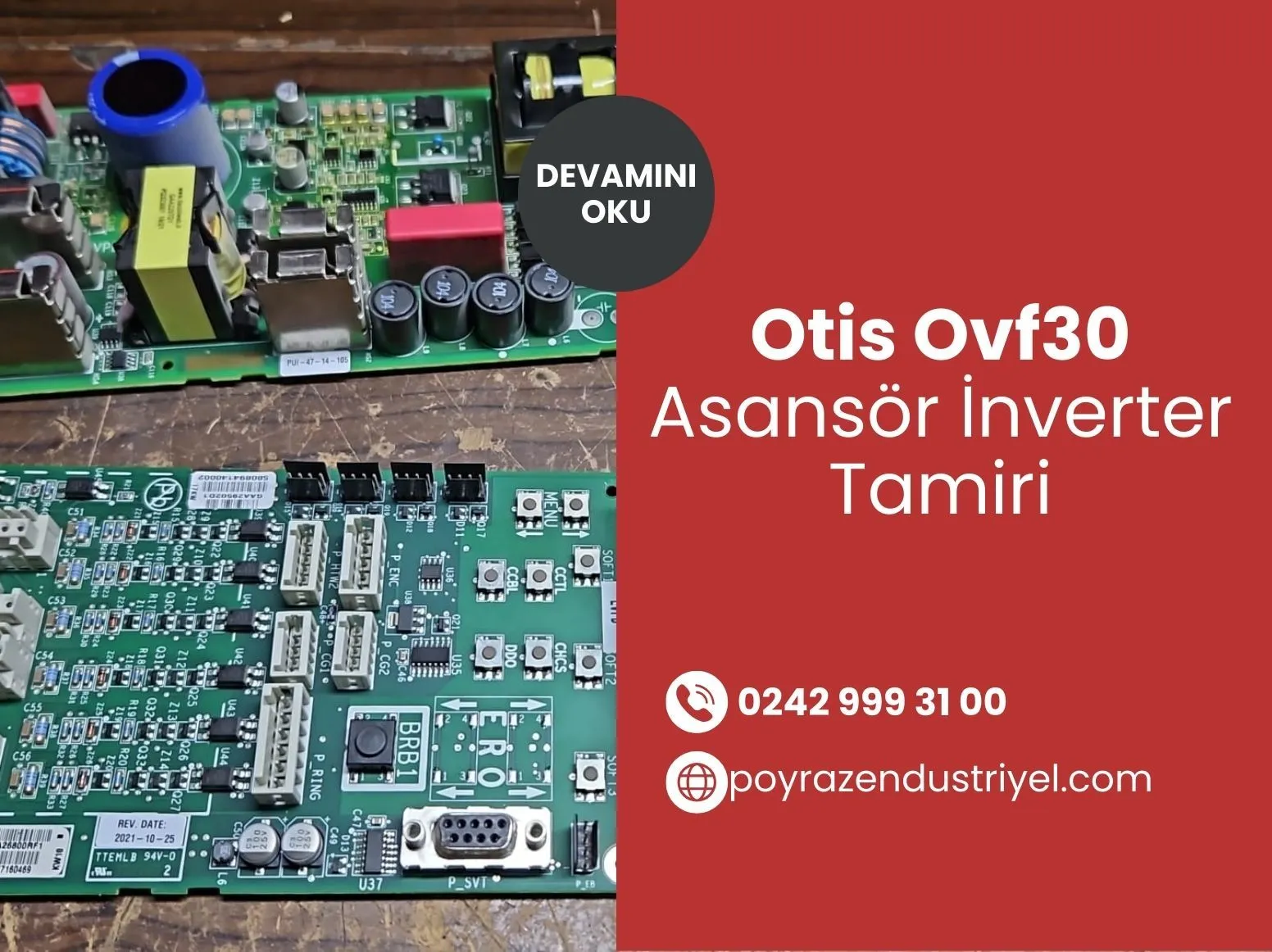 Otis Ovf30 Asansör İnverter Tamiri